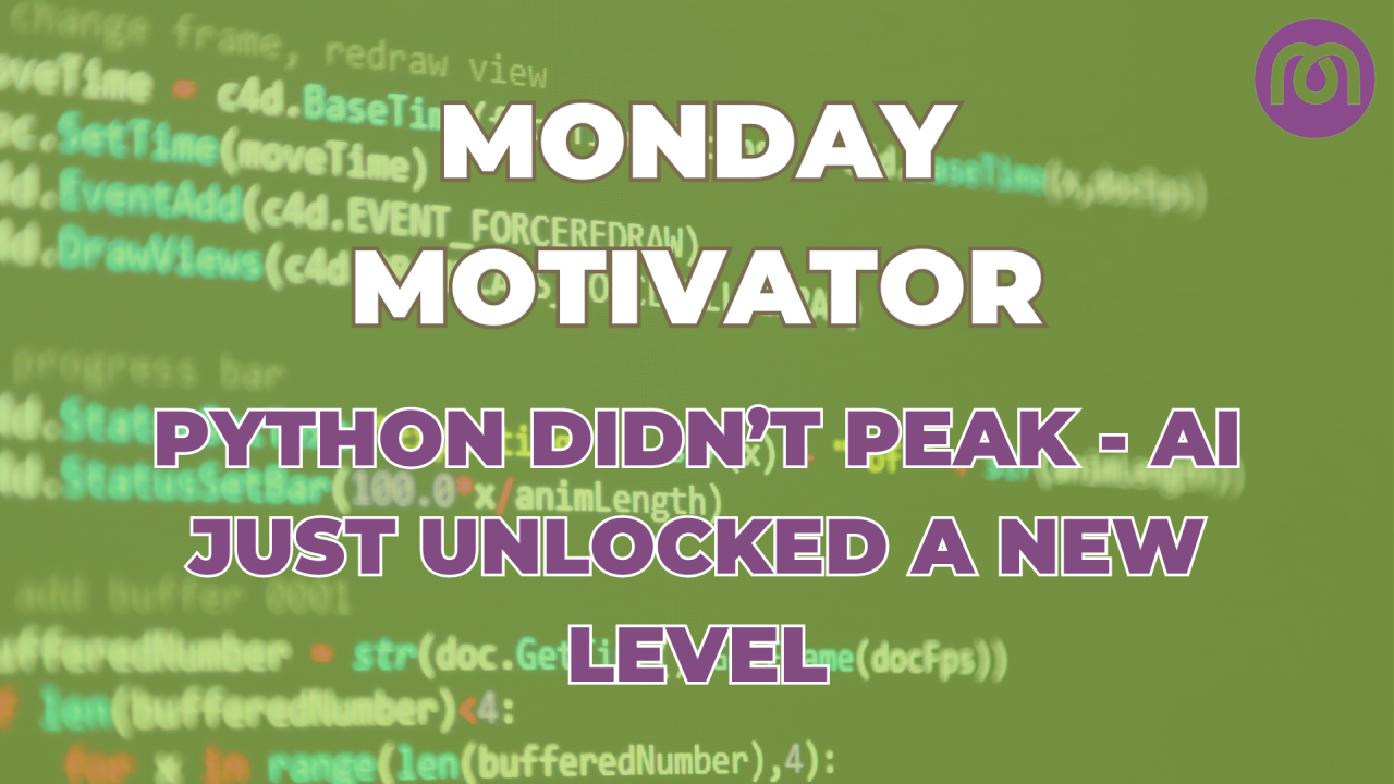 Monday Motivator: Python at the top